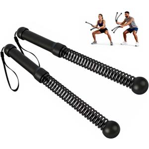 Cordless Battle Rope, Weighted Ropeless Battle Ropes for Home Gym. Battle Ropes Suitable for Strength Training, HIIT, and Joint-Friendly Cardio Exercises, Fitness Levels.Black 17.3"