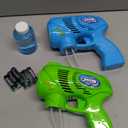 JOYIN 2 Kids Bubble Gun with 2 Bottles Refill Solution, Bubble Machine Gun for Toddlers 1-3 Kids 4-8, Party Favors, Summer Toy, Outdoors, Easter, Birthday Gift (Blue+green)