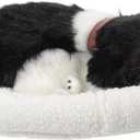 Border Collie Stuffed Animal, 12 Inch Realistic Dog Decor, Breathing Stuffed Animal Huggable Breathing Perfect Petzzz for Home Car