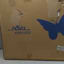 NOVA Transport Chair – Lightweight Folding Aluminum Wheelchair with Flip-Up Arms, Locking Handbrakes, 8” & 12” All-Terrain Wheels – Collapsible Travel Chair for Adults up to 300 lbs – Purple