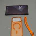 Stronger Magnetic & Shockproof for iPhone 17 Pro Case, Fit for MagSafe, Military-Grade Drop, with Screen Protector & Wrist Strap, Translucent Slim Phone case for iPhone 17 Pro Cover, Cosmic Orange