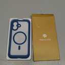 Miracase for iPhone 17 Case 6.3'', Full-Body Military Grade Drop Protection Outdoor Phone case with Built-in Glass Screen &Camera Control,Easy Installation,No Gap,Compatible with MagSafe,Blue