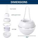 Bath Water Filter for Tub Faucet with Overflow, Up to 2,500 Gallons of Filtration, Removes Chlorine & Fluoride, Softens Hard Water, Improves Skin, Hair & Nail Health