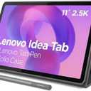 Lenovo Idea Tab - College Tablet - 11″ 2.5K IPS Touchscreen Display - 90Hz - MediaTek Dimensity 6300-8 GB Memory - 256 GB Storage - Integrated Arm Mali-G57 MC2 - Tab Pen and Folio Case