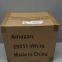 Craft Organizers and Storage, 10QT 4-Layer Durable Sewing Organizer for Sewing Supplies with 2 Removable Trays, DIY Kit Container for Seasonal Decor, Tool, Scrapbook and Art Supplies (White)