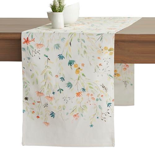 Maison d' Hermine Table Runner 100% Cotton Double Layer Table Runners 108 inches Long Decorative for Home Kitchen Dining Party Gifts for Mothers Day Spring Summer (Colmar)