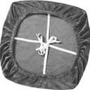 Universal Chair Cover for Office and Dining Chairs, Removable Slipcover, Dark Gray