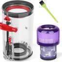 Dust Bin Replacement for Dyson V11 V15 V15S Detect Vacuum Cleaner Canister, Vacuum Bin Replacement for Part 970050-01 and Part 965443-01 (V11 Dust Bin + Filter)