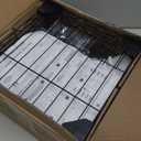 HOMEFORT Storage Shelves, 5-Wire Shelving, Metal Shelving Unit Adjustable Storage Shelves Rack for Kitchen, Pantry, Bathroom, Black, 11.4" W x 11.4" D x 46" H