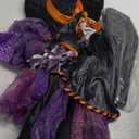 Spooktacular Creations Child Girl Orange Purple Witch Costume, Toddler Witch Outfit Set for Kids Halloween Dress Up Parties (Small(5-7 yrs))