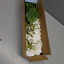 Yastouay 6 Pcs Real Touch Hydrangea Artificial Flowers, 21" White Full Faux Hydrangea Flowers Latex Fake Flowers for Home Decor Party Floral Arrangements Wedding Bouquets Centerpieces Outdoor Decor