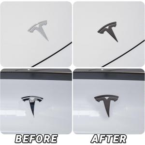 Emblem Cover Compatible with Model Y 2024 2023 2022 2021 2020 Accessories 2 PCS