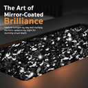 GASPRO 35 lbs Fire Glass for Propane Fire Pit, 1/2-Inch Reflective Fireplace Glass Rocks for Fire Pit Table, Black