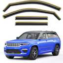in-Channel Window Rain Guards Fit for 2022-2025 Jeep Grand Cherokee 2-Row (Not for L 3-Row),Extra Durable Visors Vent Visors Window Deflector Vent Shades Car Accessories -4 pcs