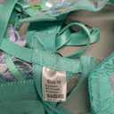 Kaei&Shi Floral Embroidered Garter Belt Set,Sheer Lingerie Sets for Women Sexy,Wedding Night Valentines Boudoir Outfits (Medium, Mint Green)