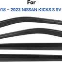 Window Visors Rain Guards for 2018 2019 2020 2021 2022 2023 2024 Nissan Kicks, Out-Channel Window Vent Wind Deflectors Visors Shades for 18-24 Kicks
