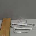 Pants Hangers Space Saving,Closet Hangers 5 Layers 2 Uses Multi Functional Pants Rack,Metal Heavy Duty Wardrobe Organizer Racks for Clothes Trousers Scarves Ties (2Pack Silver)