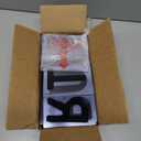 4" Flex Changeable Sign Letters on 5" Clear Panels – Black Letters & Red Numbers – Fits A-Frame, Sidewalk & Portable Signs – Made in USA