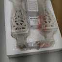 28.5" Lamps for Living Room - Table Lamps Set of 2 with Night Light,Bedside Lamp with White Linen Cut Corner Shade - for Bedroom Room and Nightstand with USB A+C Ports- for Office Hotel(Bulb Included)