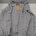 PJ PAUL JONES Men Sweaters V Neck Cable Knit Sweater Fall Casual Slim Fit Pullover M