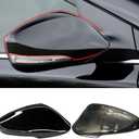 Yumzeco Compatible with Hyundai Elantra MD Side Mirror Cover Cap 2011 2012 2013 2014 2015 2016, Right Passenger Side Mirror Caps Replacement W/Light, Clip-on Replace for 876263X000 Glossy Black-Right