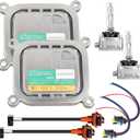 2PCS Xenon Headlight Ballast Control Unit 8A5Z-13C170-A for Ford Mustang Edge Escape Explorer F150 Flex Taurus 2010-2019 Xenon HID Ballast w/Igniter & D3S Bulb,Replaces DL3Z-13C170-A 8A5Z13C170A
