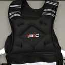 VBSD Adjustable Weighted Vest for Women Men 4-10lb/11-20lb/20-32lb Vest with 6 Ironsand Weights Body Weight Vest with Reflective Strip for Running Walking Strength Training Workouts (Black)