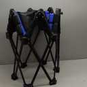 HXD-ERGO 42'' Foldable Mini Trampoline, Rebounder Trampoline with Adjustable Foam Handle, Fitness Trampoline for Indoor, Outdoor, Home Gym,Max Load 460lbs (Blue)