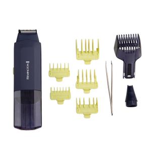 Remington Trim & Fit Personal Hair Grooming Kit, 8-Length Adjustable Combs The fit into a Built-in Storage Container, Rechargeable Power, Cordless, Blue (9 Piece Set)