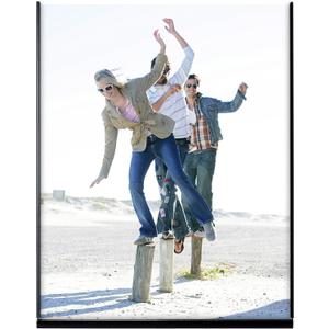 Malden International Designs Modern Life Millenium Metals Matte Black Metal Picture Frame, 8x10, Black