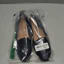 Women's Tile-Toe Flat Shoe Size 8/39, Black 