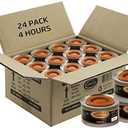 Luminar Resealable-Wick Chafing Fuel Cans, 24 Pack, 4 Hour - Premium Quality Burners for Food Warmers - No More Spills, Waste, or Hassle - Perfect for Convenient, and Long-Lasting Event Catering