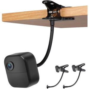 Peozenithus 2Pack Flexible Clamp Mount Compatible with Blink Outdoor 4 (4th Gen)/(3rd Gen) XT3/Blink XT/XT2/Mini, Perfect Angle with Gooseneck Arm, Attach Your Blink Outdoor Camera Wherever You Like