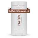 Native Deodorant Contains Naturally Derived Ingredients, 72 Hour Odor Control | Deodorant for Women and Men, Aluminum Free with Baking Soda, Coconut Oil and Shea Butter | Coconut & Vanilla