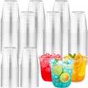 LemonRoad 200 Pcs Disposable Stemless Glasses Bulk 12 oz Crystal Plastic Wine Glasses Clear Classic Cup for Meeting Weddings Birthdays Cocktail Christmas Party Supplies