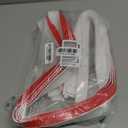 Door Bottom Seal Strip for Draft Protection and Sound Insulation, Strong PVC for Home and Office Use (White)