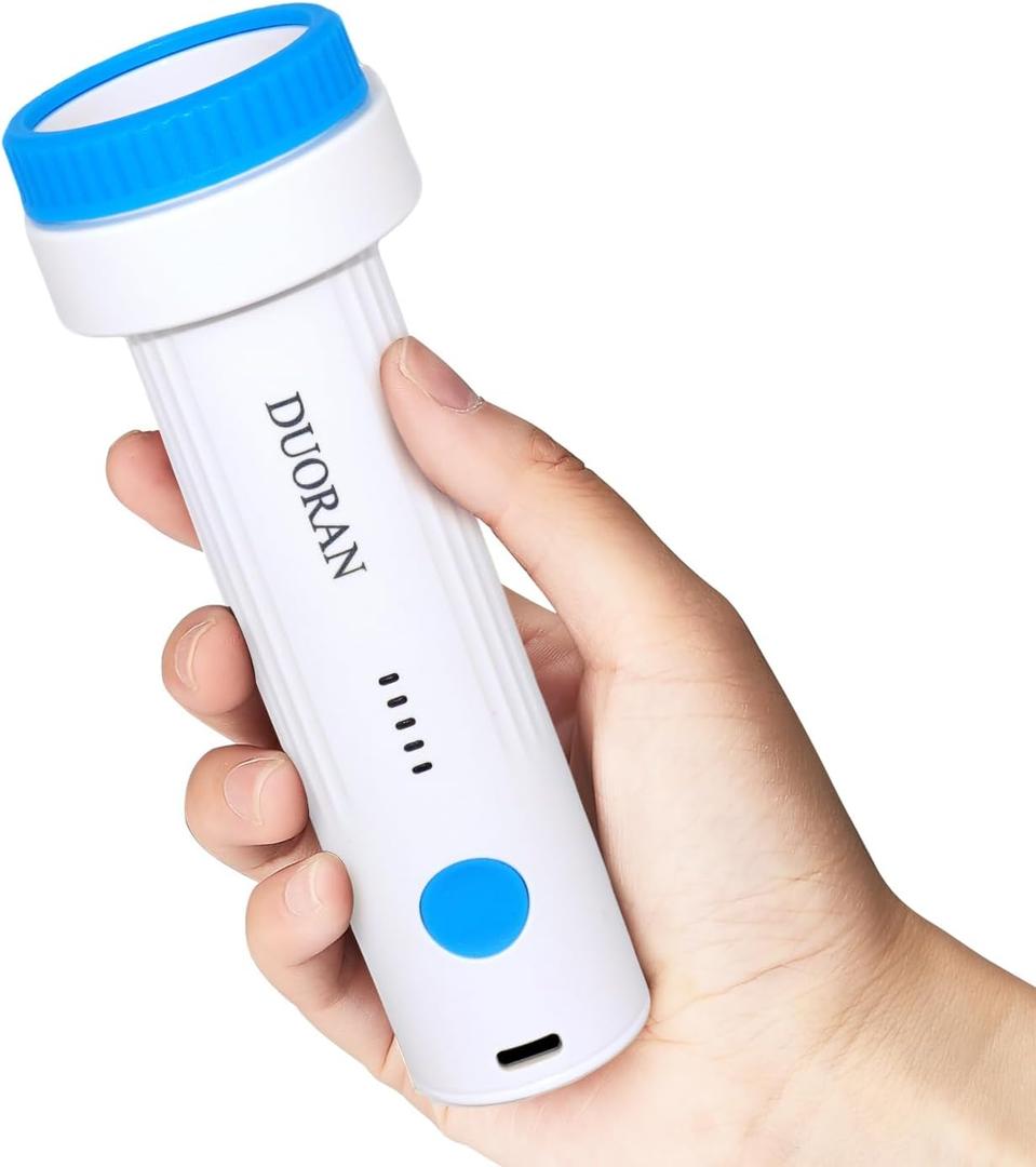 Cordless Electric Vacuum Pump for Vacuum Storage Bags Travel Air Pump, Portable USB Rechargeable Seal & Compression Bag Pump for Clothes, Blankets & Bedding (Storage Bags Not Included) (Blue)