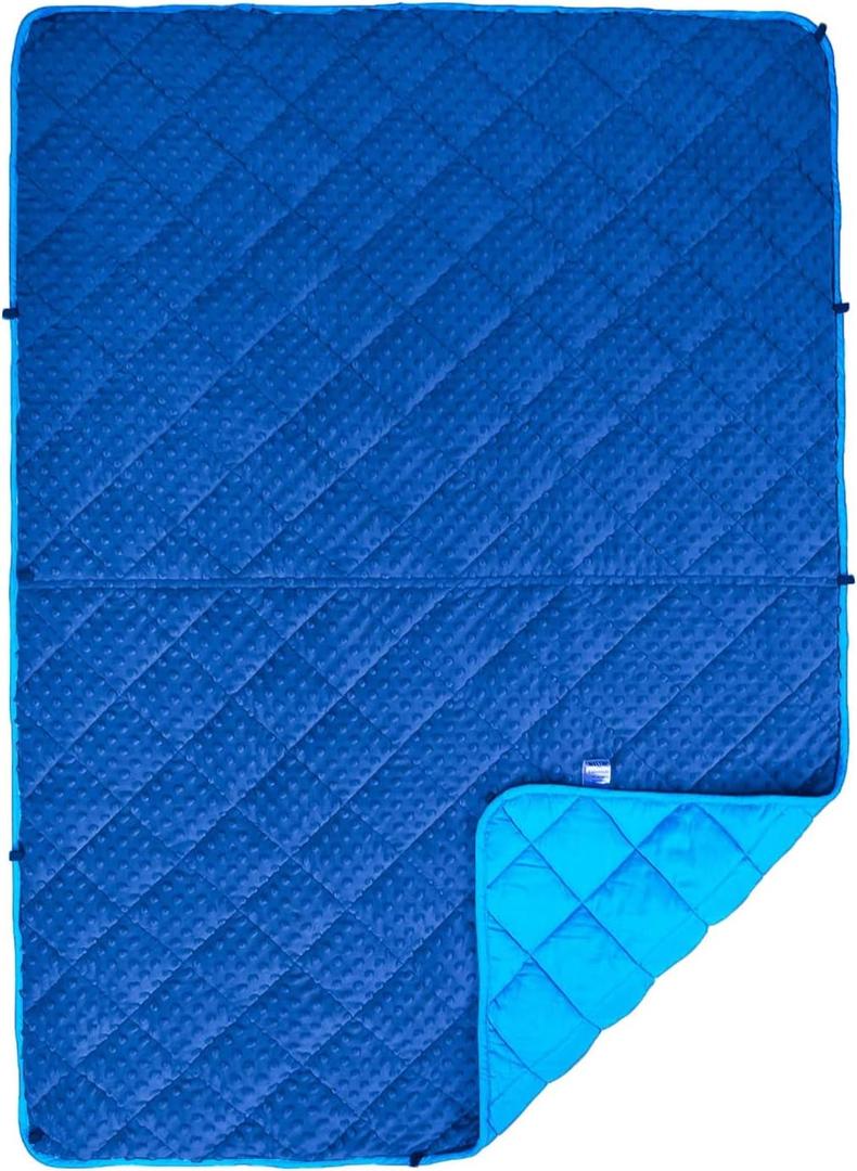 MAXTID Kids Weighted Blanket 5lbs for Boys Blue 36inx48in Heavy Blanket for Children
