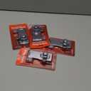 4 Pcs 4" Keyed Hasp Locks, Silver Cabinet Locks with Keys and Screws, Zinc Alloy with Twist Knob Hasp Latch Lock for Small Door, Cabinet