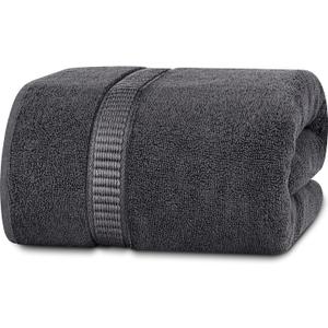 Utopia Towels - Luxurious Jumbo Bath Sheet 1 Piece - 600 GSM (55x25 Inches) 100% Ring Spun Cotton - Highly Absorbent and Quick Dry Extra Large Bath Towel - Super Soft Hotel Quality Towel (Grey)