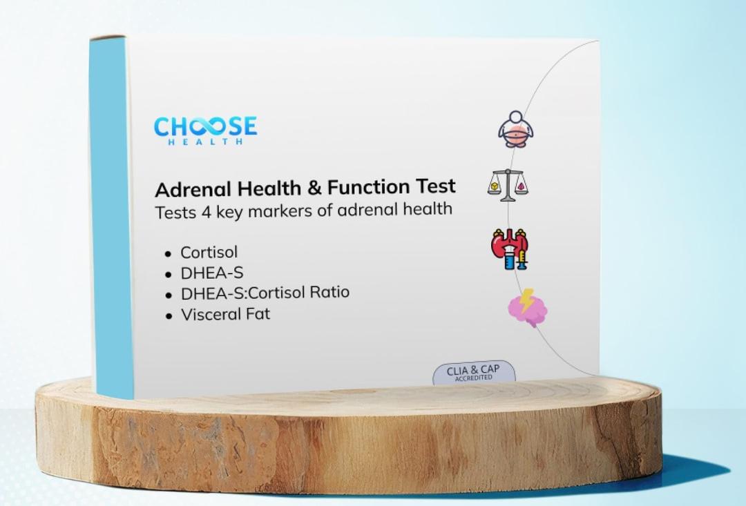 4-in-1 Cortisol & DHEA-S Test | Sleep Test | Stress Test |Adrenal Health & Function Test | Visceral Fat | Cap & CLIA accredited Lab | Not Avail in NY RI