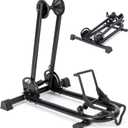 Indoor Bike Floor Stand - Bike Stand Rack for Garage/Home - Bike Storage Bicycle Parking Rack Fit 26-29 Mountain Road Bikes (1 Bike Rack)