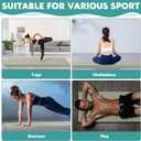 MABOZOO 3 Inch Thick Yoga Mat, Extra Thick Gymnastics Mat With Carrying Handles for Men Women, PU Leather Anti-Tear Fitness Foam Exercise Mat for Yoga, Pilates, Stretching (Gray)