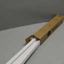 Yecaye TV Cord Hider, 42in Cord Cover, Large Cable Hider, Wire Covers for 4 Cords, Cable Raceway Wire Hider, Wire Hiders for TV on Wall, Cable Cover Cord Concealer, W1.18in H0.6in, White