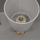 Touch Control Cordlss Table Lamp, USB-C Rechargeable Lamp with Stepless Dimming, 4000mAh Battery Operated Vintage Bedside Lamp for Bedroom, Living Room, Night Light & Emergency Lighting, Brass