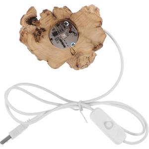 Night Light Base for Crystal Ball Led Wooden Light Stand for Home Office Decor