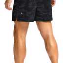 Soothfeel Men's Running Shorts with Zipper Pockets 9"/ 7"/ 5" Lightweight Quick Dry Basketball Gym Workout Athletic Shorts (Black, M)