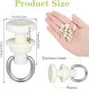 60 Pcs Curtain Track Hooks Curtain Track Gliders Plastic for Living Bedroom Shower Garage Divider Track and Hooks Slide Roller Ceiling Sliding Curtain Track Rollers