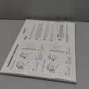 IDEATECH Acrylic Magnetic Fridge Calendar Magnet Strong, Clear Dry Erase Board Calendar for Refrigerator, Vertical 2in1 Monthly Planner & to Do List for Fridge, Whiteboard Organizer House Decor, White (12"W x 16"H)