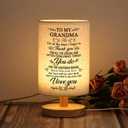 WSYEAR Grandma Anniversary Birthday Gifts from Grandchildren-Table Lamp Gifts for Grandma Birthday Best Grandmother Gifts for Bedroom